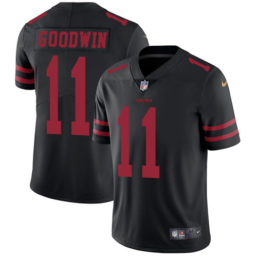 San Francisco 49ers Limited Black Men #11 Marquise Goodwin Alternate NFL Jersey Vapor Untouchable->san francisco 49ers->NFL Jersey